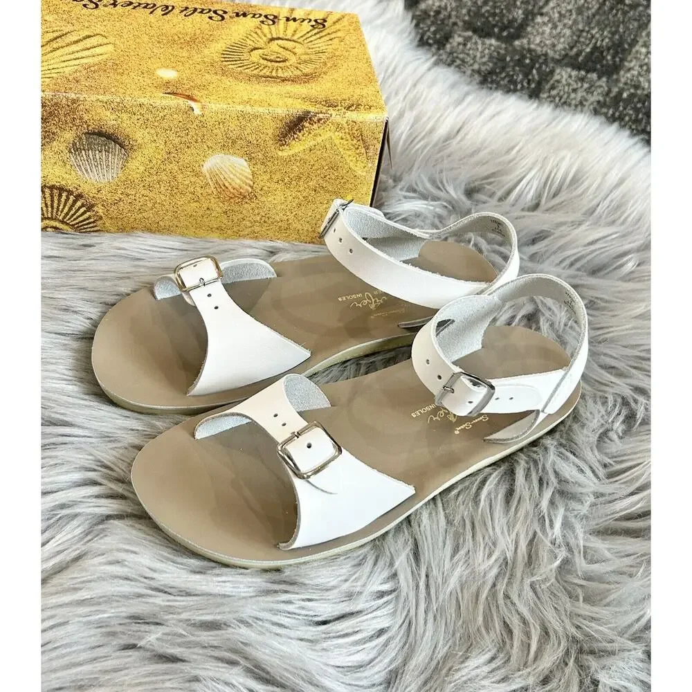 Salt Water Sandals‎ Sun-San Surfer White Size 2 NEW